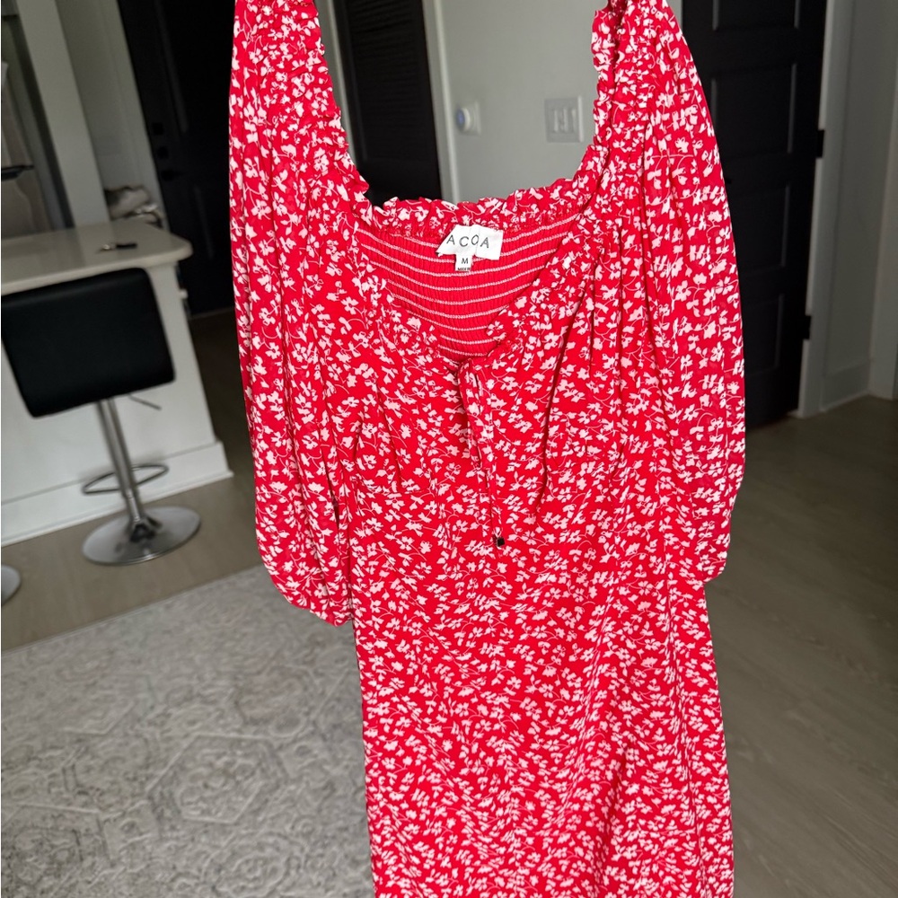 Red Floral AQA Dress